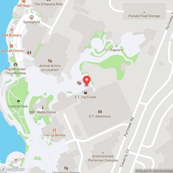 Map of E.T. Adventure