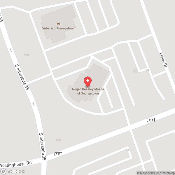 Map of Roger Beasley Mazda of Georgetown