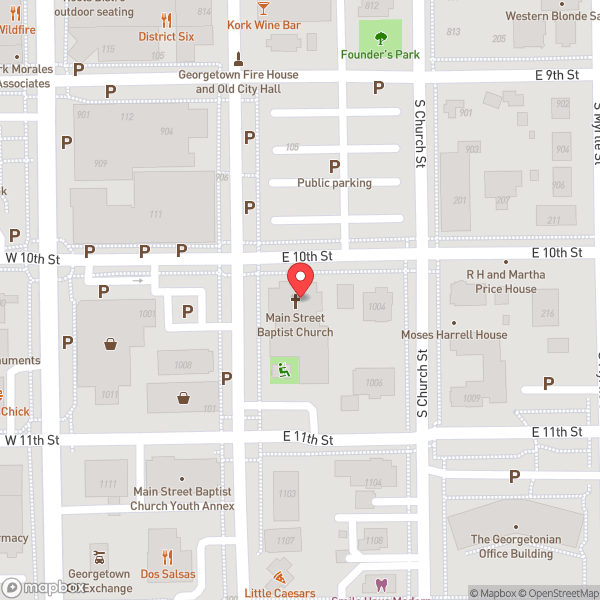 Map of Main Street Baptist Church