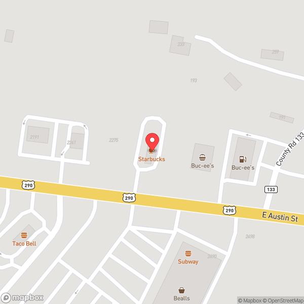 Map of Starbucks