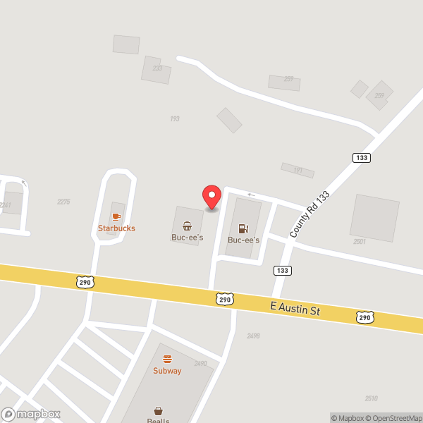 Map of Buc-ee's