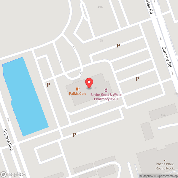 Map of Scott & White Specialty Clinic