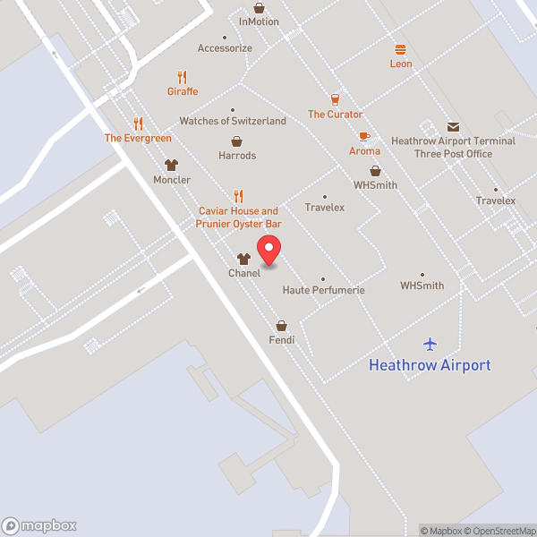 Map of London Heathrow Airport (LHR)