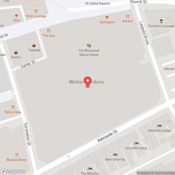 Map of Winter Gardens
