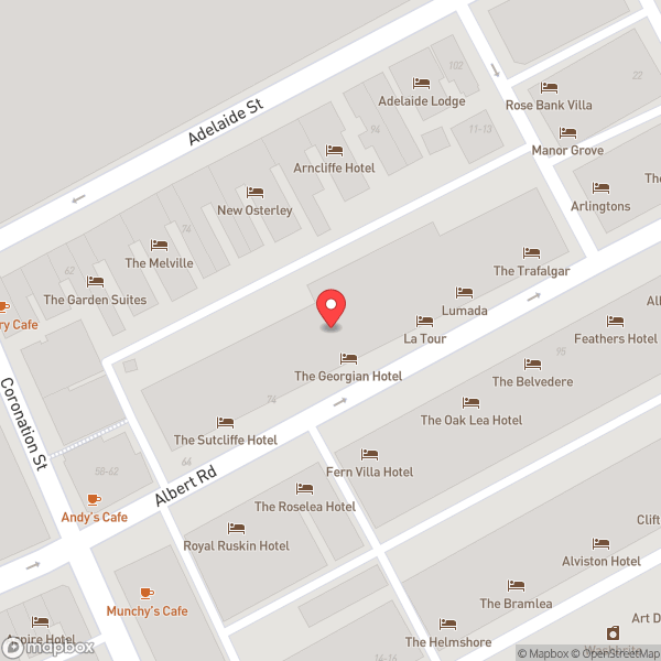 Map of Sutcliffe Hotel