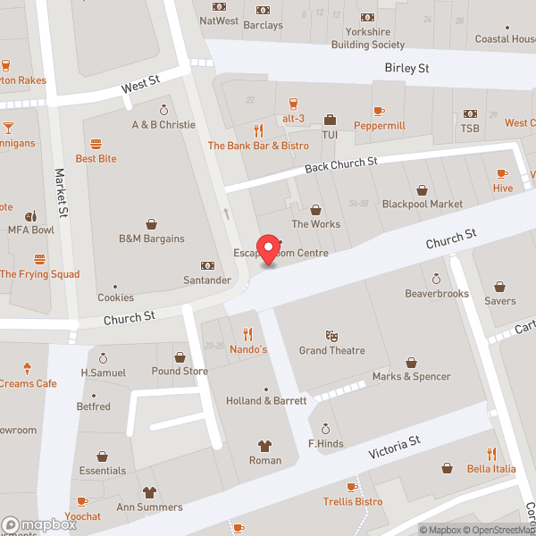 Map of Costa Coffee