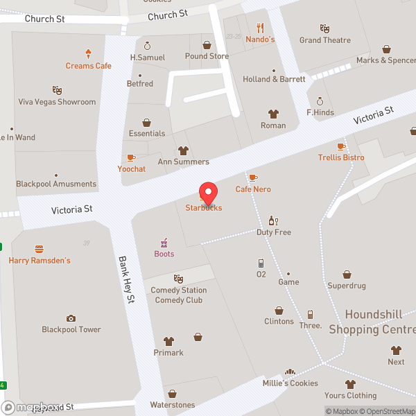 Map of Starbucks