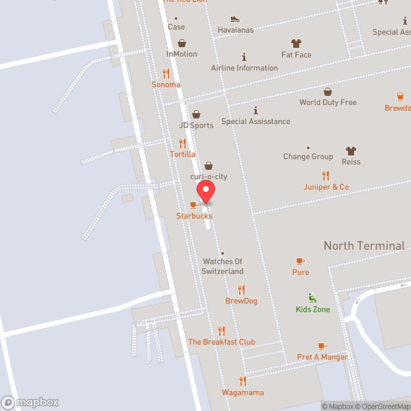 Map of Starbucks