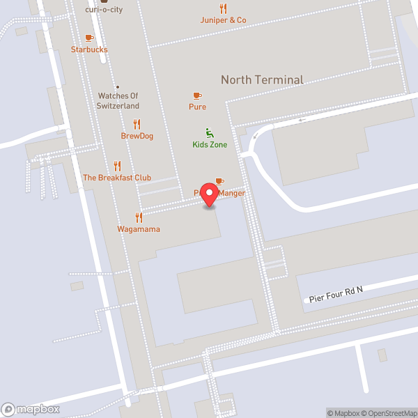 Map of wagamama
