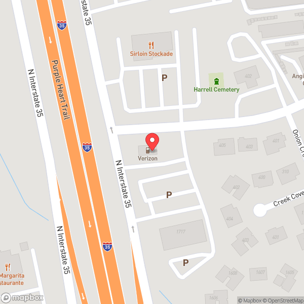 Map of Verizon Authorized Retailer — Cellular Sales