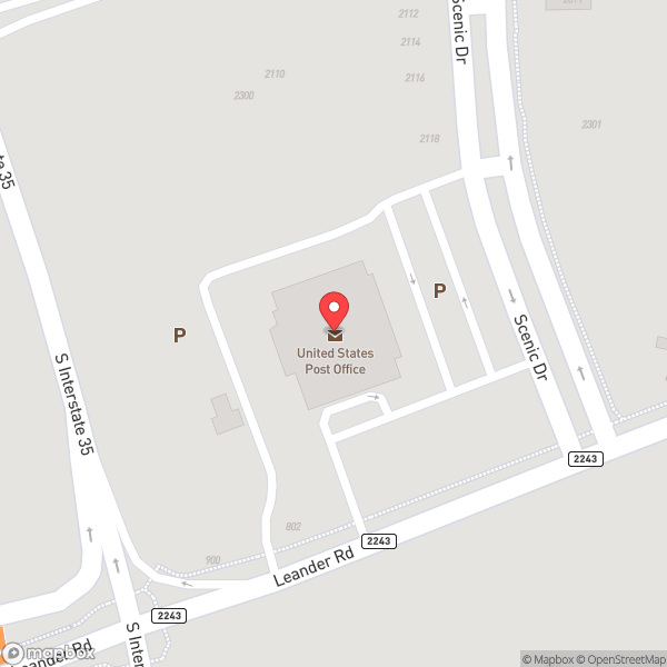 Map of Post Office