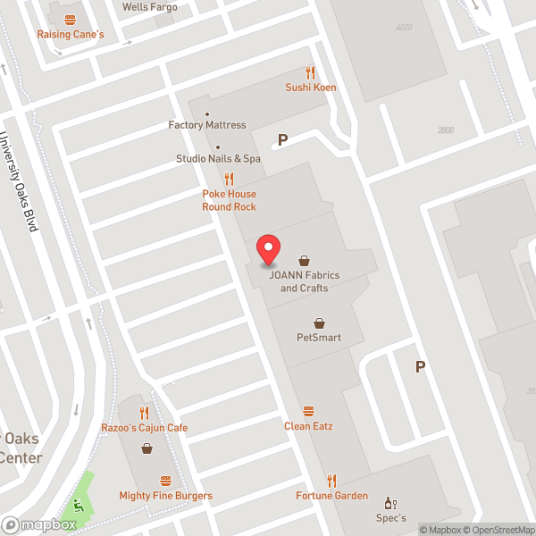Map of JOANN Fabric and Crafts
