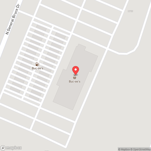 Map of Buc-ee's