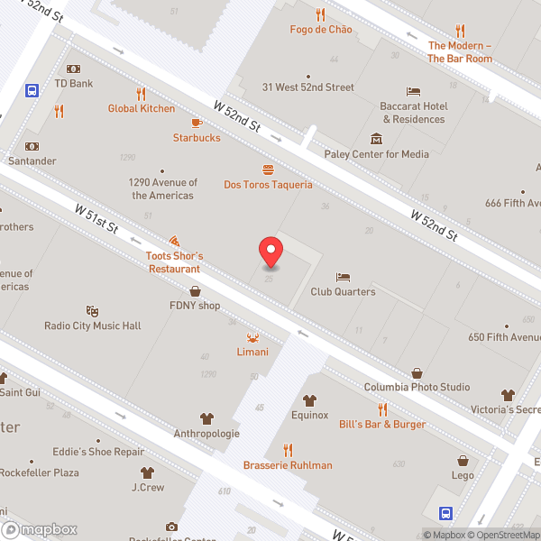 Map of Doubletree Midtown Fifth Ave