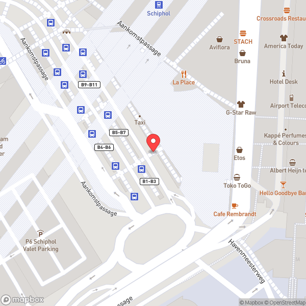 Map of Amsterdam Airport Schiphol (AMS)
