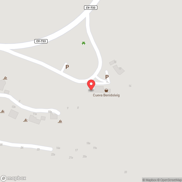 Map of Cuevas de las Calaveras