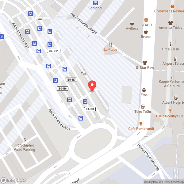 Map of Amsterdam Airport Schiphol (AMS)