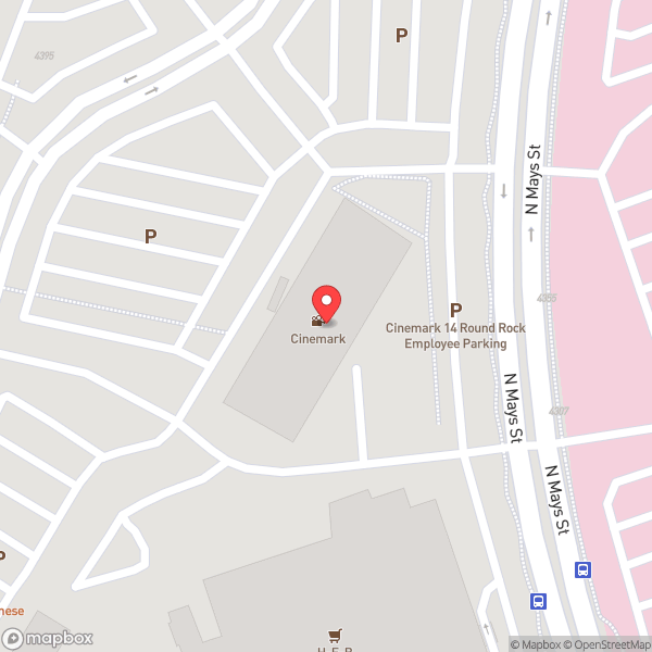 Map of Cinemark Round Rock 14