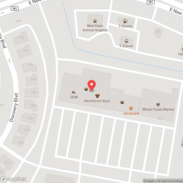 Map of Nordstrom Rack