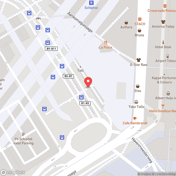 Map of Amsterdam Airport Schiphol (AMS)