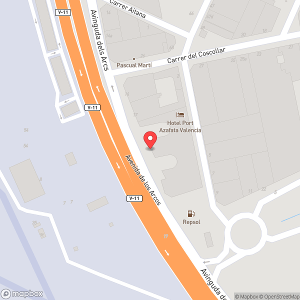 Map of Hotel Port Azafata