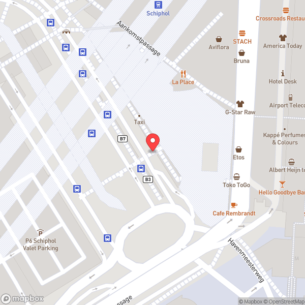 Map of Amsterdam Airport Schiphol (AMS)