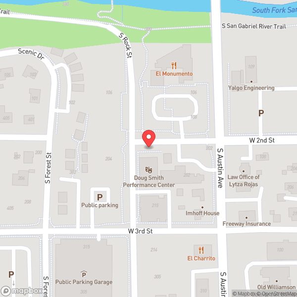 Map of Performing Arts Center - Palace Theater