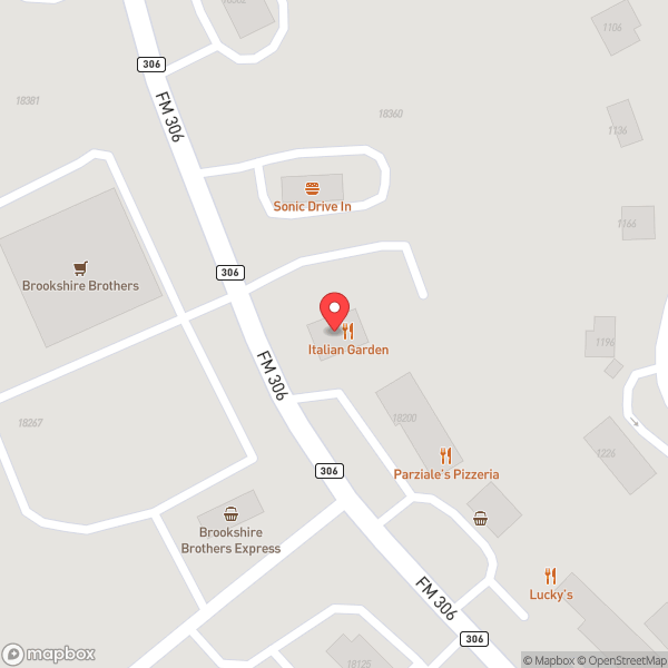 Map of Italian Garden Cafe