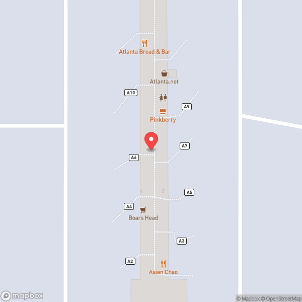 Map of Gate A6
