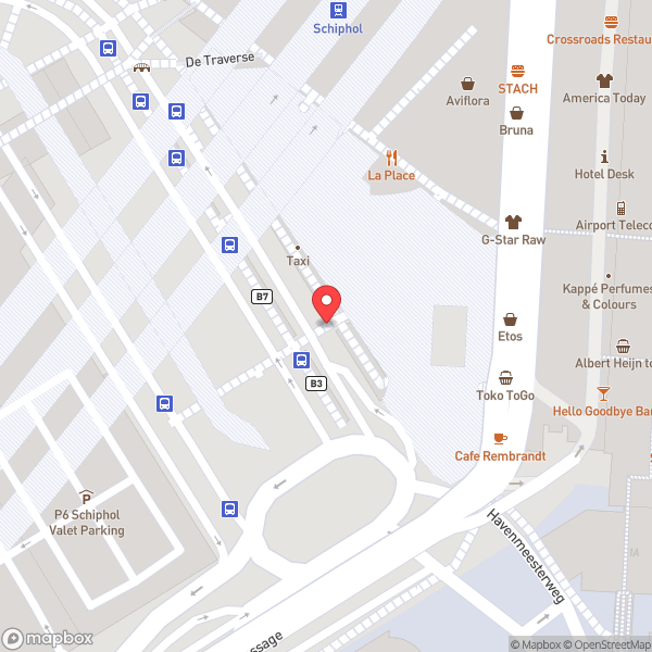 Map of Amsterdam Airport Schiphol (AMS)