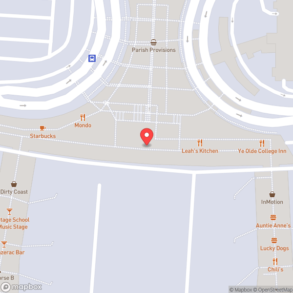 Map of Louis Armstrong New Orleans International Airport (MSY)