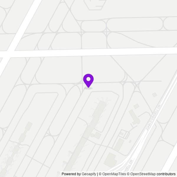 Map of Detroit Metropolitan Wayne County Airport (DTW)