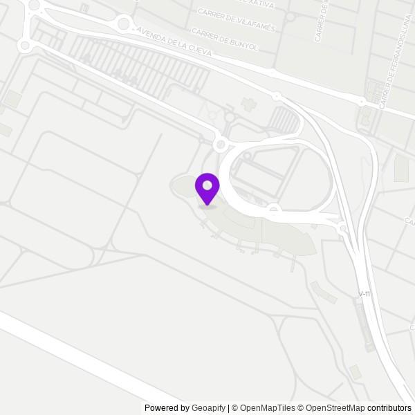 Map of Sala VIP Aena Valencia Joan Olivert