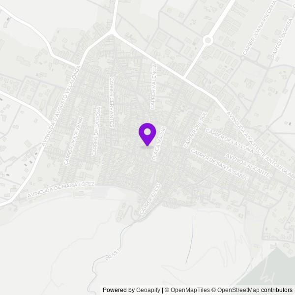 Map of Pedreguer