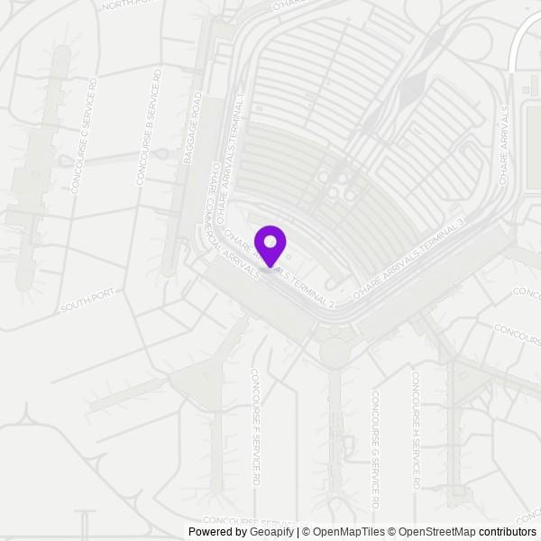 Map of Chicago O'Hare International Airport (ORD)