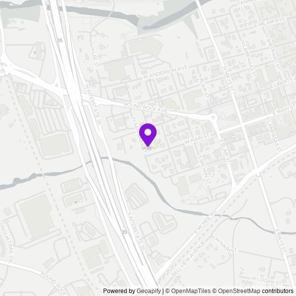 Map of Finley's Round Rock