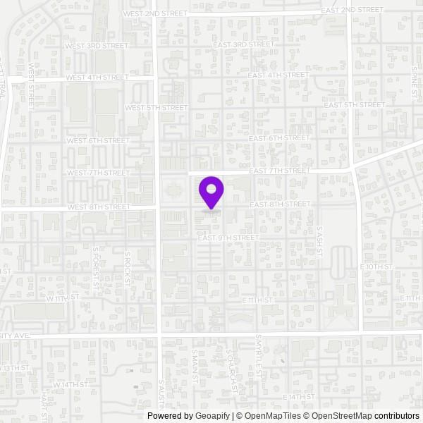 Map of Georgetown, TX