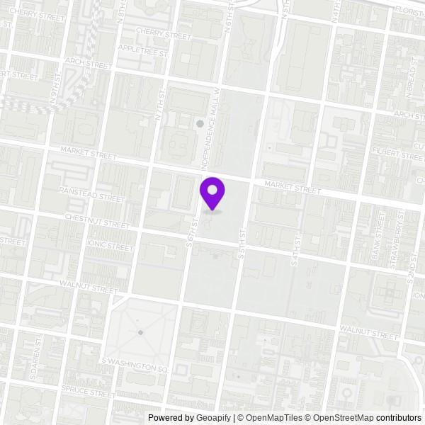 Map of Liberty Bell Center