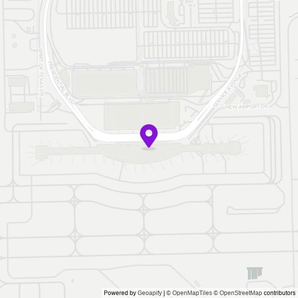 Map of Austin Bergstrom International Airport (AUS)